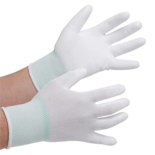 [エース]　[100双(10双×10)]　作業手袋　ホワイト　13ゲージ　No.1761　ウレタン背抜き手袋　LLサイズ