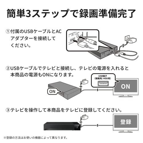 バッファロー TV用外付けハードディスク 4TB SeeQVault/テレビ録画/4K