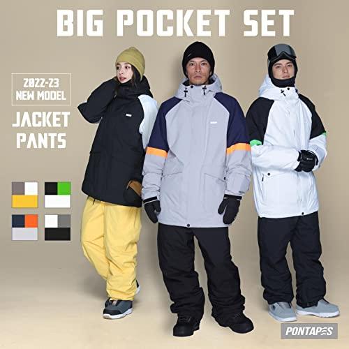 最新作最新作PONTAPES(ポンタぺス) スノーボード ウェア 上下セット