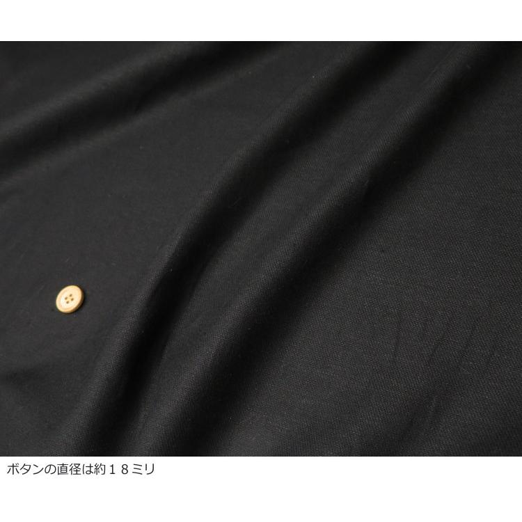 麻綿 無地 生地 【50cm単位】145ｃｍ幅 ≪麻綿 綾織り ソフトキャンバス ≫ブラック (0725) 服作り ワイドパンツ ワンピース 子供服 手作り 日本製 スカート |  | 05