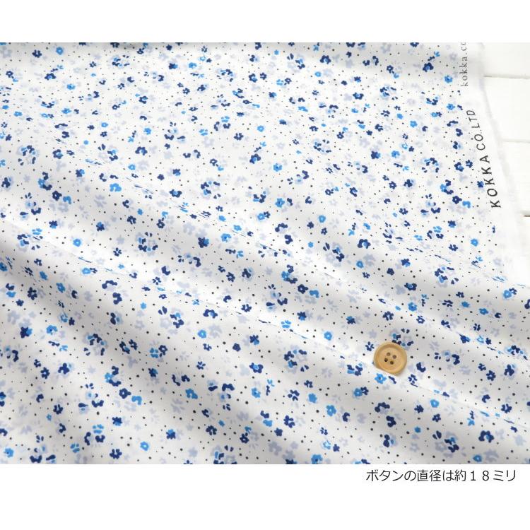 花柄 生地 ６０ローン 108cm巾 さらさら リバティ風フラワープリント≪Flownny8 幾何小花≫（1070-75）布【10cm単位】日本製 ブラウス 子供服 ワンピース |  | 13