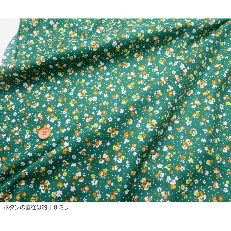 花柄 生地 ６０ローン 108cm巾 さらさら リバティ風フラワープリント≪Flownny8 幾何小花≫（1070-75）布【10cm単位】日本製 ブラウス 子供服 ワンピース |  | 15