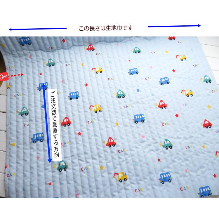 【撥水加工】イブルキルト生地 ≪はたらく車＆ダイナソー≫62cm巾【10cm単位】ヌビ 生地(2316Q)  ヌビバッグ キルティング生地 恐竜柄  入園入学 |  | 07