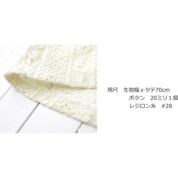 レース 生地 127cm巾 ふわっと軽い ≪ボーダーレース≫(60506) エン
