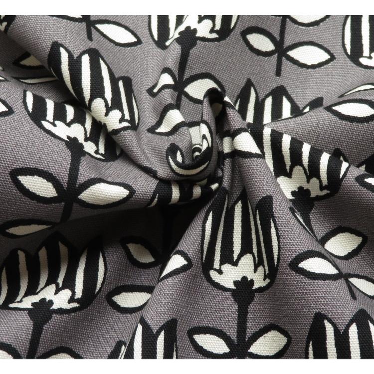 生地 花柄 108cm巾 北欧風 コットンオックス≪チューリップ≫フローラルプリント(850549) 【10cm単位】 日本製  バッグ ポーチ エプロン 布雑貨 母の日 オックス |  | 04