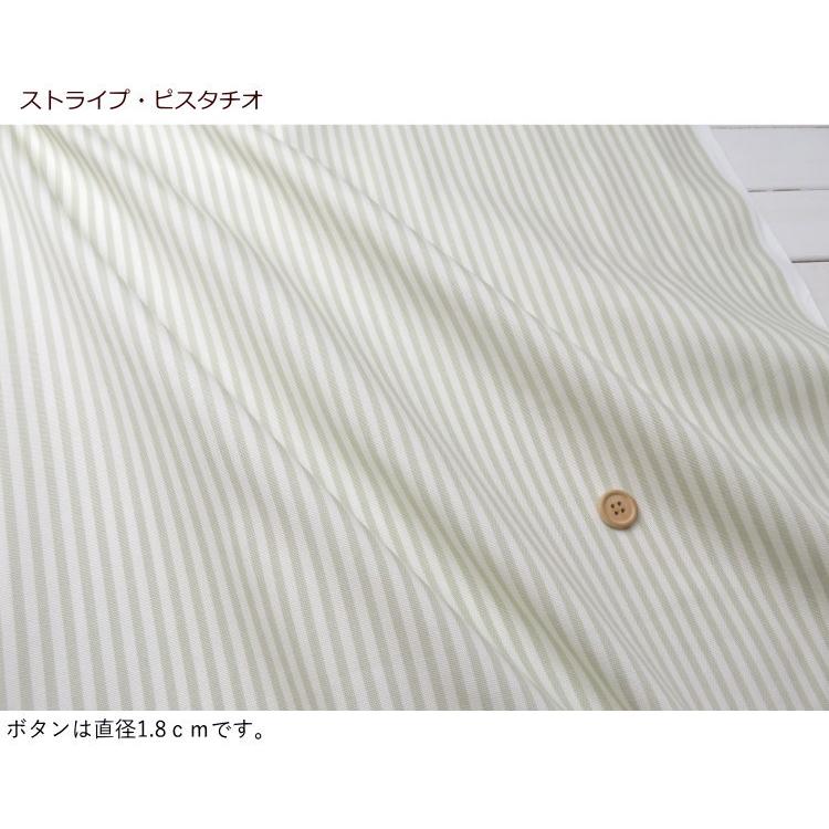 ストライプ 生地 108cm巾 北欧風 北欧 日本製 コットンオックス ニュアンスカラー≪４ミリ ストライププリント≫(990) 【10cm単位】オックス生地 <br> |  | 05