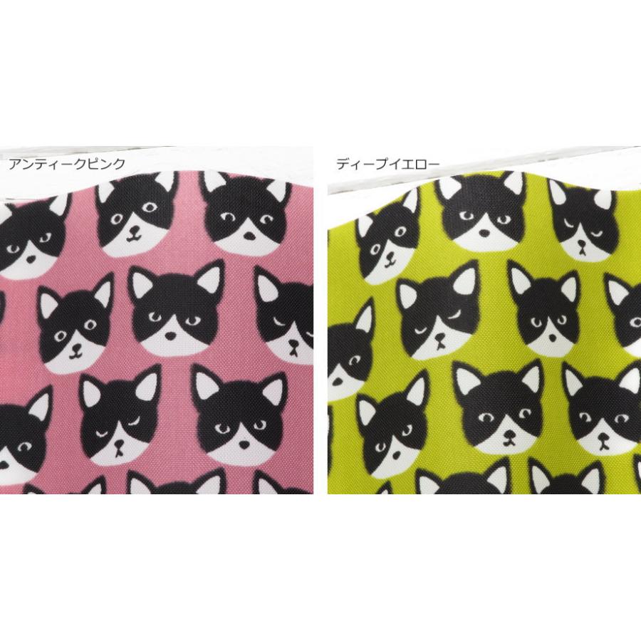 撥水 ナイロンオックス 生地≪ハチワレ猫ちゃん≫(80012-1) エコバッグ ランドセルカバー レインコート，お食事エプロン |  | 15