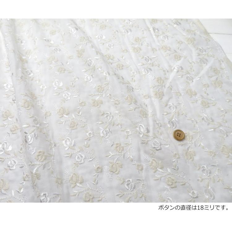 レース 刺繍 生地 95cm巾 柔らか コットンダブルガーゼ 刺しゅう(565) 日本製 エンブロイダリー ブラウス ワンピース 夏服  ベビー服 子供服 |  | 09