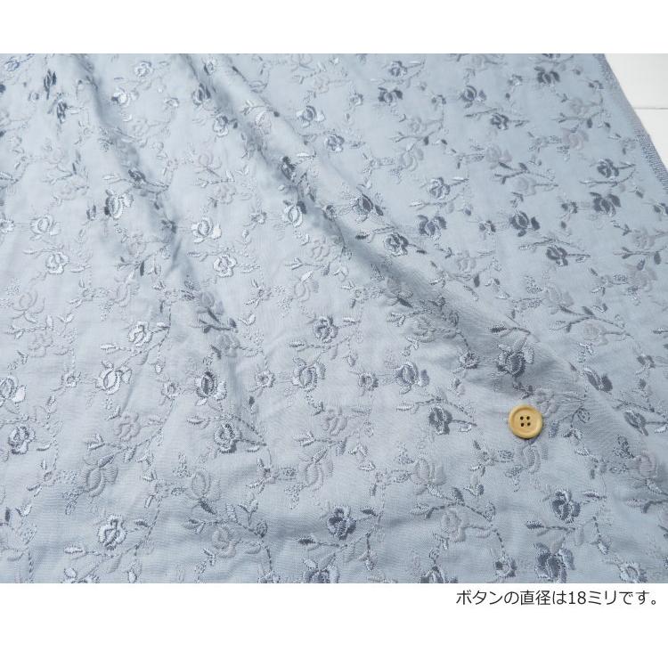 レース 刺繍 生地 95cm巾 柔らか コットンダブルガーゼ 刺しゅう(565) 日本製 エンブロイダリー ブラウス ワンピース 夏服  ベビー服 子供服 |  | 10