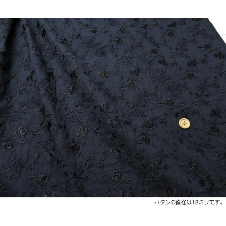 レース 刺繍 生地 95cm巾 柔らか コットンダブルガーゼ 刺しゅう(565) 日本製 エンブロイダリー ブラウス ワンピース 夏服  ベビー服 子供服 |  | 11