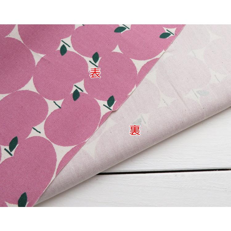 りんご柄 生地 108cm巾 コットンオックス≪みっちりリンゴ≫(850551