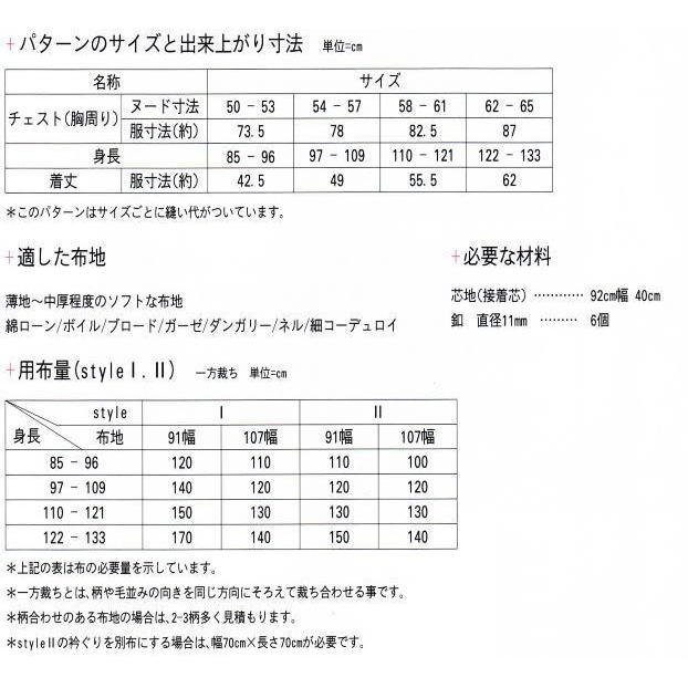 パターン価格表①milimiliハンドメイド子供服オーダー