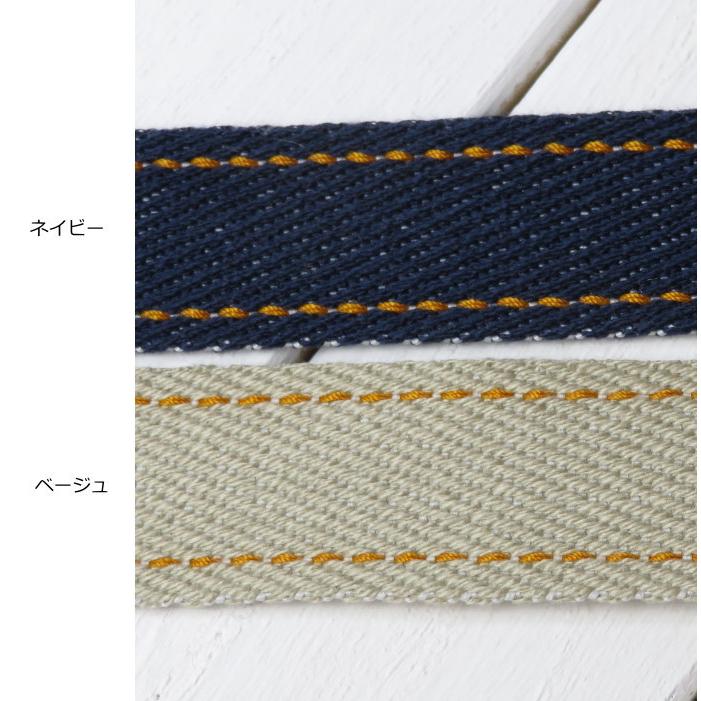 バッグ持ち手 Nuno to Mono 持ち手テープ≪ジーンズステッチ≫25ミリ 日本製(YKT-4)アクリルテープ 手作りバッグ おしゃれ 持ち手 |  | 02