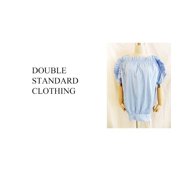 【SALE】DOUBLE STANDARD CLOTHING/ダブスタ/レーサーブロードフリルブラウス/Sax｜pesca-nara｜04