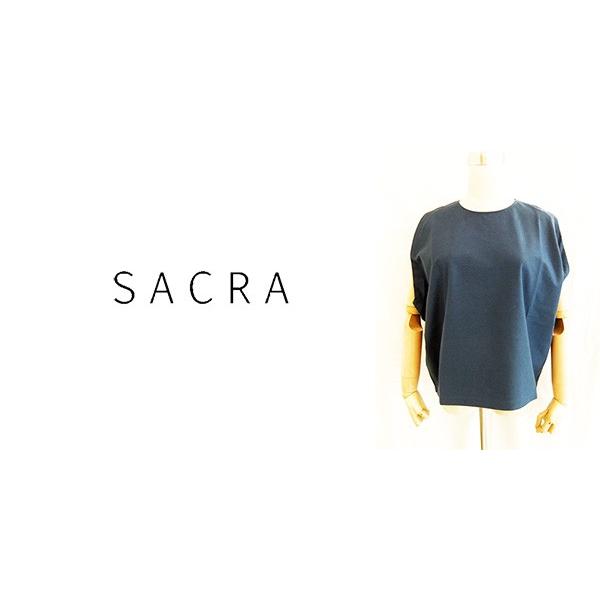 【SALE】SACRA /サクラ/ダイヤモンドシェイプノースリカットソー/118263021-760-38｜pesca-nara｜04