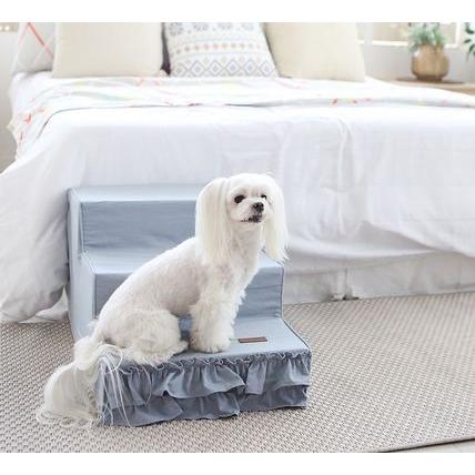 リネンフリルステップ 犬用ステップ ペット用階段 老犬 ダックス 犬 健康 小型犬 フリル かわいい 韓国 Furirustep Pet Chou Chou 通販 Yahoo ショッピング