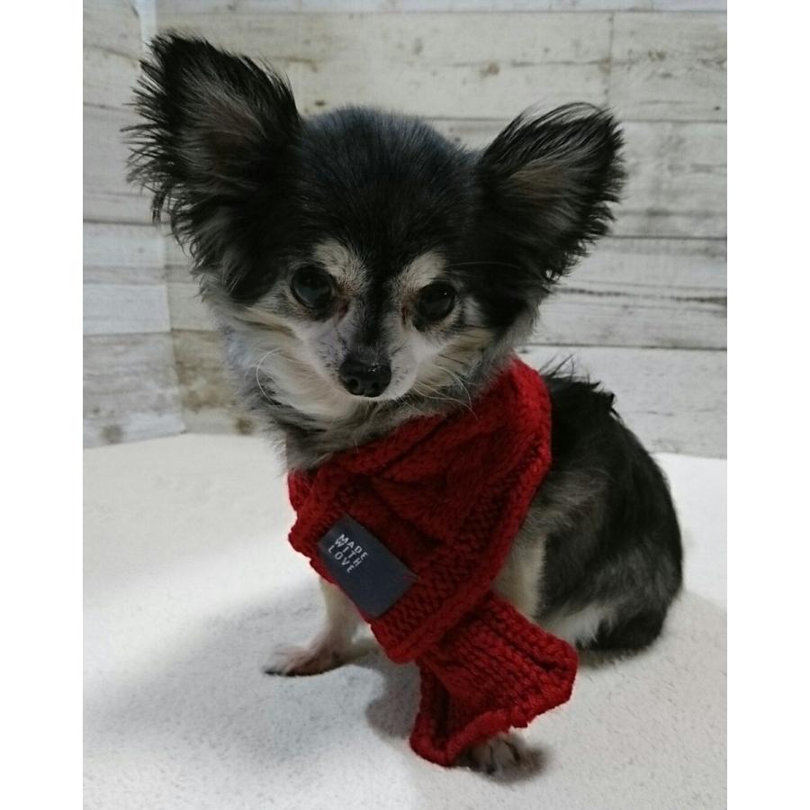 暖かいペット犬ニットマフラー 冬アクセサリー製品用ペット チワワ