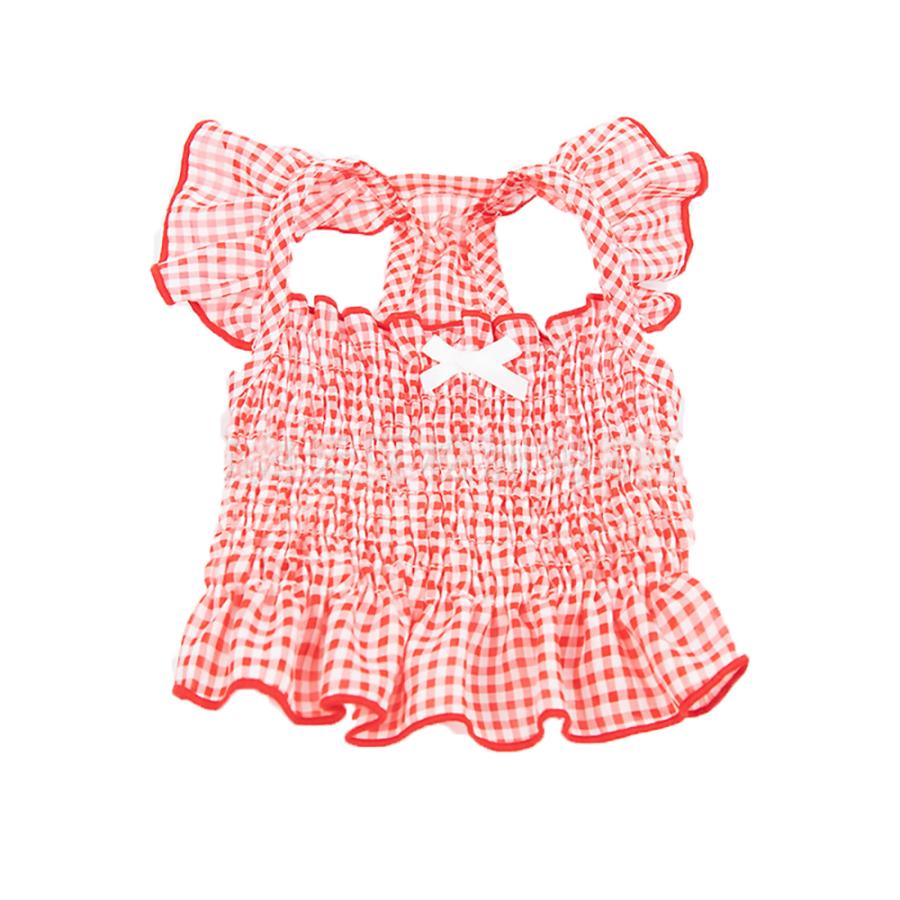 犬 服 ギンガムチェック ワンピース かわいい 犬の服 春夏 秋冬 ドッグ