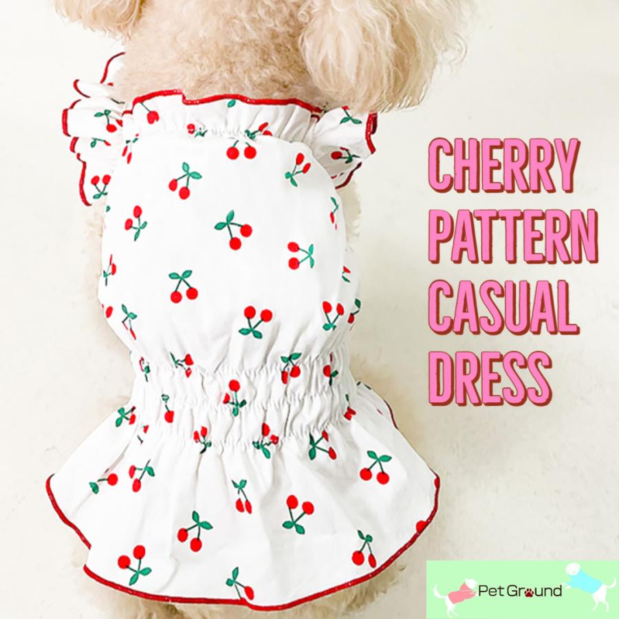 犬 服 チェリー フリル ワンピース スカート さくらんぼ かわいい トップス 春夏 ドッグウェア 小型犬 中型犬 Petground 0036 Petground 通販 Yahoo ショッピング