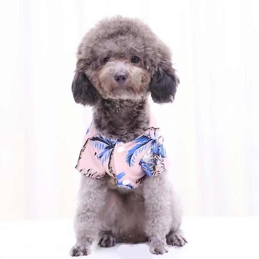 犬 服 アロハシャツ 春夏  秋冬 ボタン 半袖 かわいい 犬の服 ドッグウェア 安い 小型犬 中型犬 犬夏服 ペット服 チワワ トイプードル｜pet-ground｜06