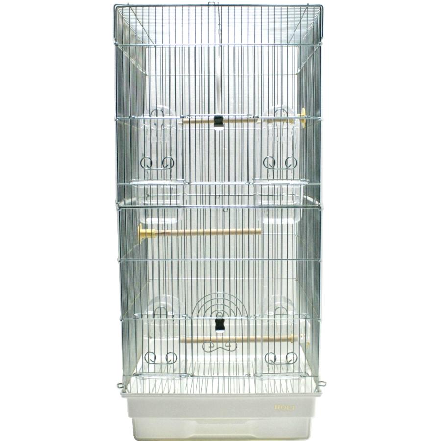 HOEI 35ロング ホワイト 大型ケージ 鳥かご バードケージ 小鳥