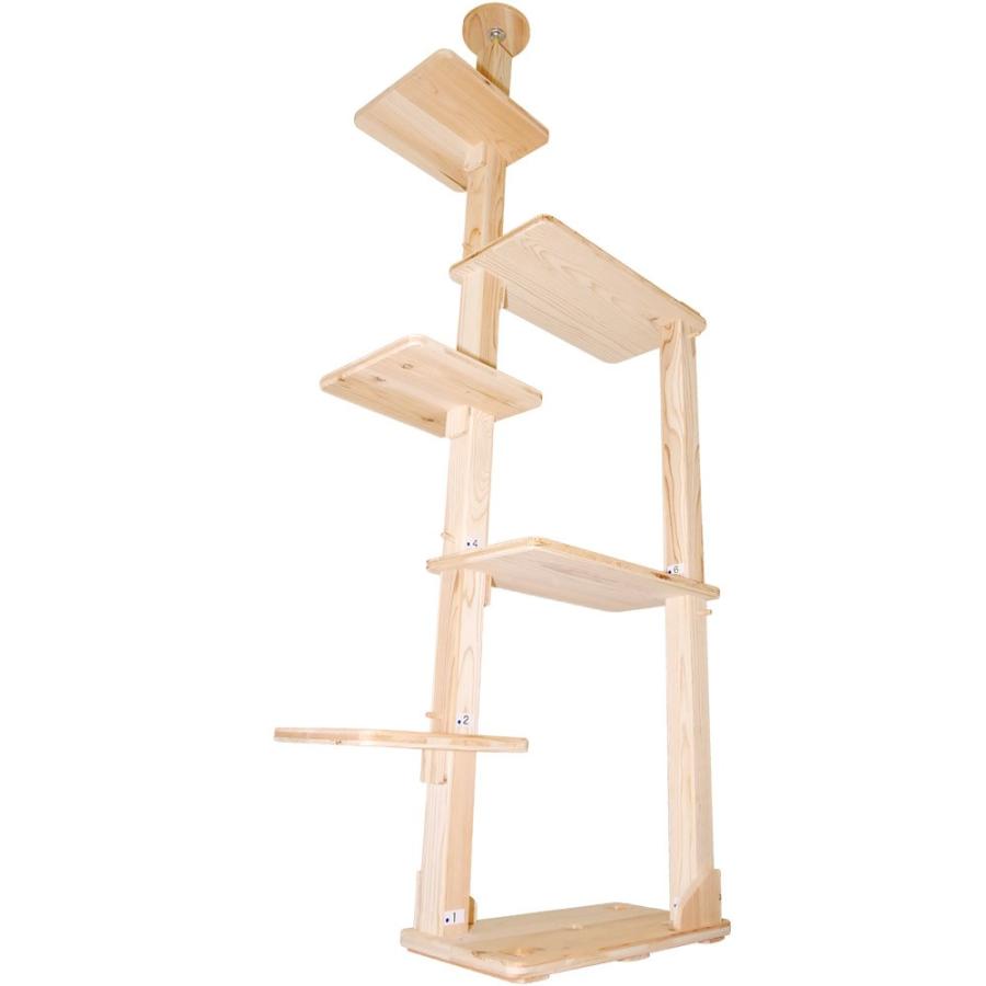 キャットタワー 木製 杉にゃん 突っ張り リプレsbs2 のびのび2枚付 全高2 270cm スリム 爪とぎ 1年保証 おしゃれ 設置 簡単 Srps2s ペットかぐ家具 ヤフー店 通販 Yahoo ショッピング