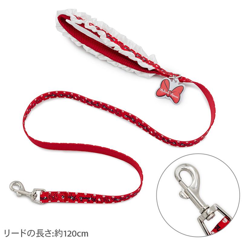 Disney（ディズニー） ミニーマウス 犬 リード ドット柄 リード 小型犬