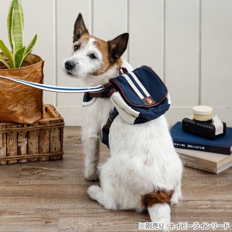 ペットパラダイス ハーネスとリード PET PARADISE（ペットパラダイス） 犬 ハーネス ネイビー ライン