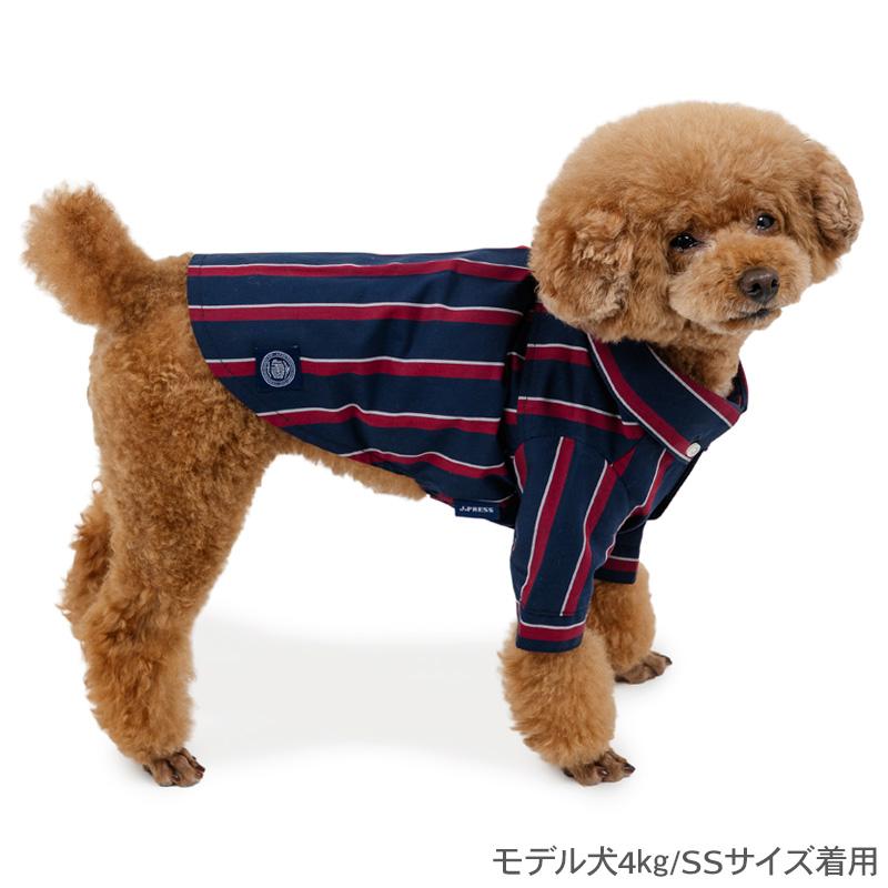 J.PRESS（J.プレス） 犬 服 冬 レジメンタル ストライプ シャツ 小型犬