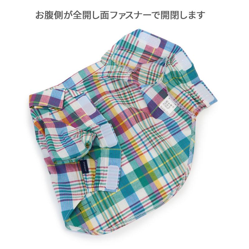 J.PRESS（J.プレス） サマーセール 犬 服 春 マドラスチェック ブルー