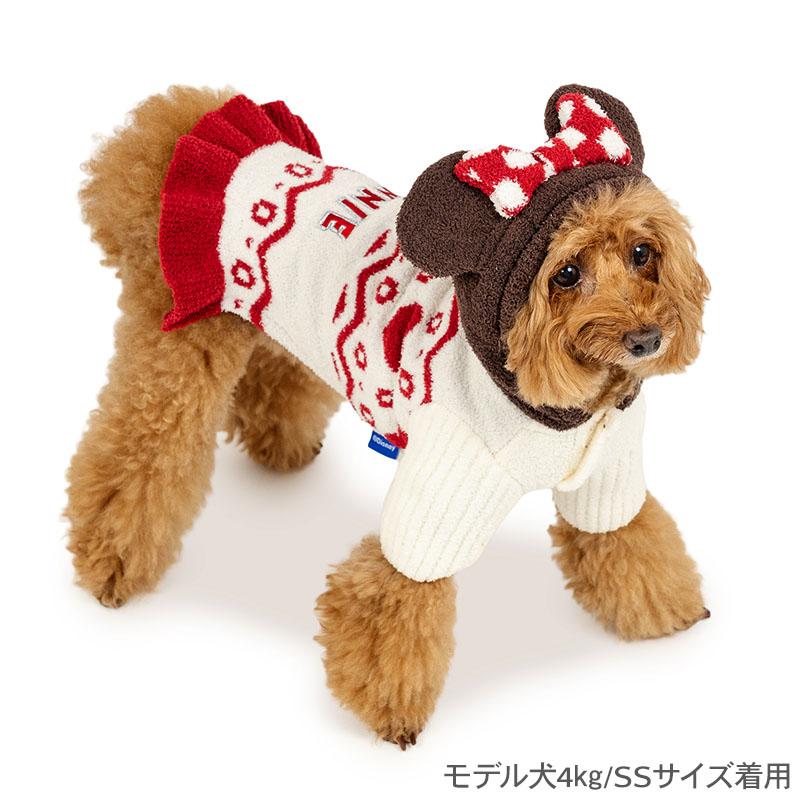 Disney（ディズニー） ミニーマウス 犬 服 冬 お揃いニット 小型犬