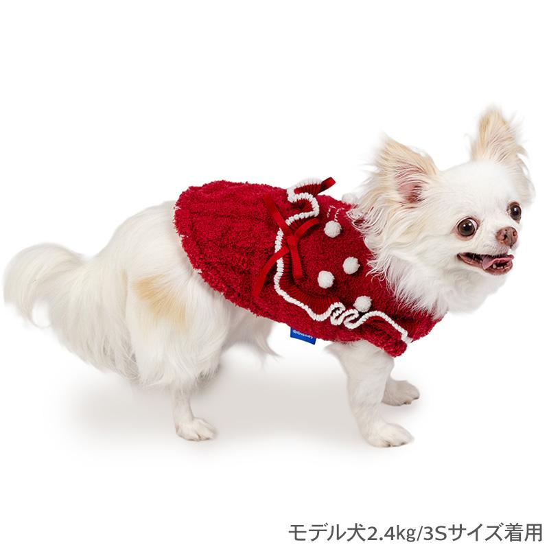Disney（ディズニー） ミニーマウス 犬 服 冬 リボン ニット 小型犬