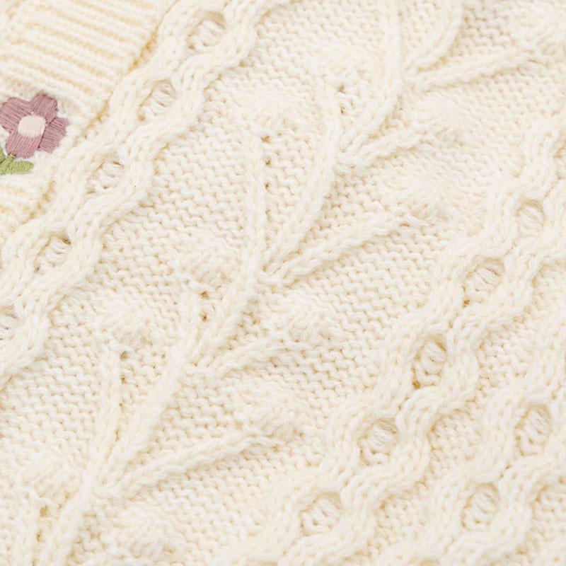 PET PARADISE（ペットパラダイス） 犬 服 冬 花 刺繍 アランニット