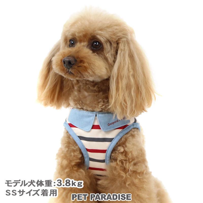 犬 ハーネス 犬用ハーネス 猫 おしゃれ リサとガスパール ボーダー ベストハーネス ｓｓ 小型犬 簡単装着 胴輪 ペットパラダイス 通販 Paypayモール