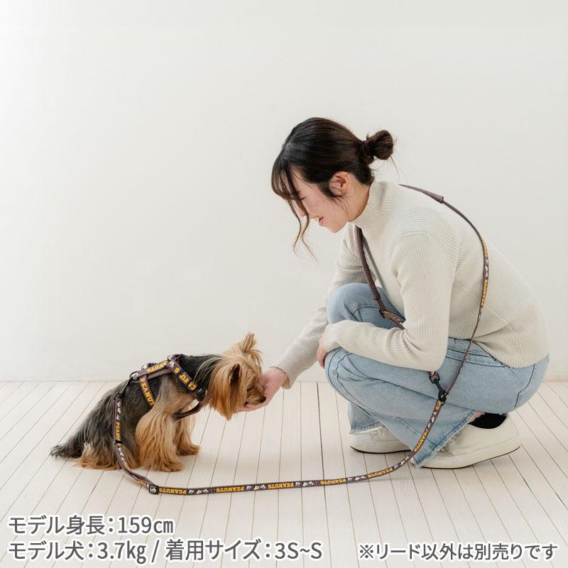 SNOOPY（スヌーピー） 犬 リード 兄弟柄 ショルダーリード 小型犬 3S