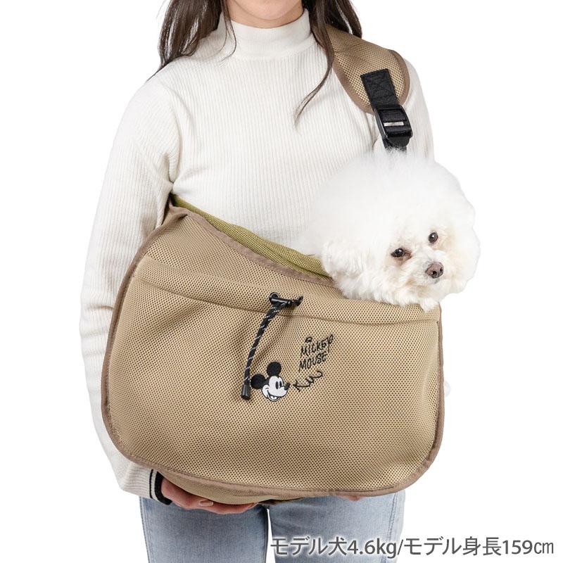 ミッキー柄のペット用キャリーバッグ Disney（ディズニー） ミッキーマウス 犬 キャリーバッグ メッシュ