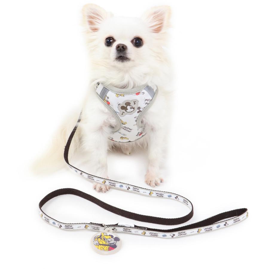 犬 ハーネス リード 小型犬 ポイント5倍 ３ｓ おしゃれ ブランド ディズニー リード付き 光る 反射 安全 一体型 猫 ミッキーマウス 保証