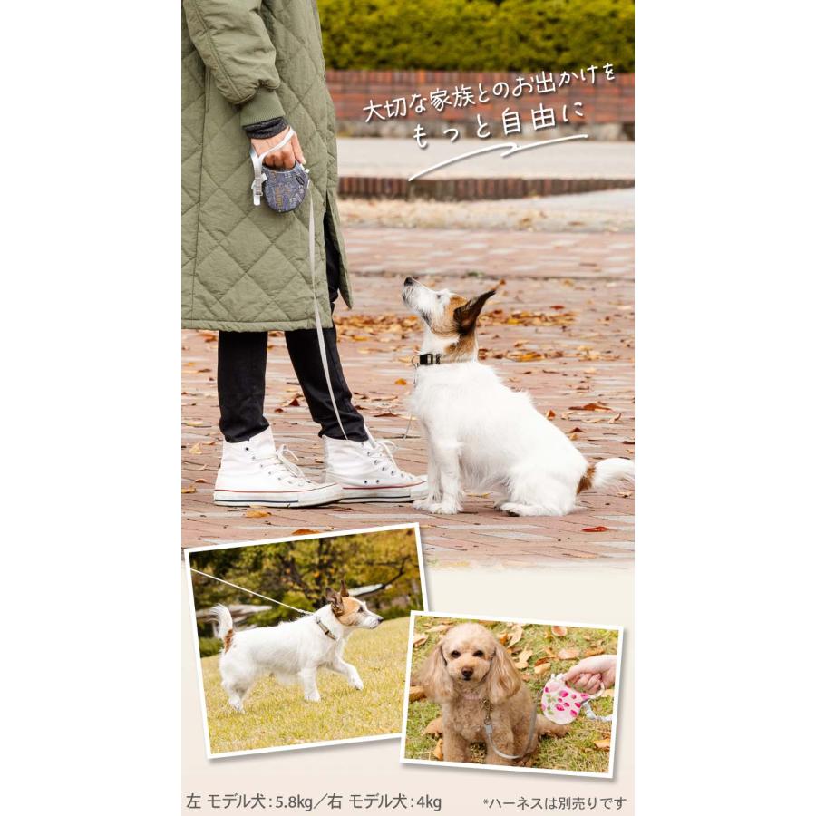 ペットパラダイス いちご 伸縮リード 小型犬 スワロフスキー 名前入 オーダー品 ペットパラダイス 伸縮リード 《いちご柄 / ロゴ柄 》【小型犬