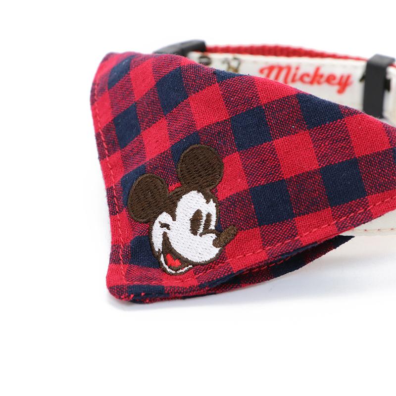 Disney 犬 首輪 おしゃれ ブランド 赤 レッド 小型犬 〔S