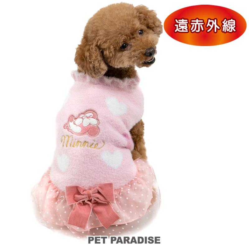 Disney（ディズニー） ミニー 犬 服 秋 ハート ニット 遠赤外線 小型犬