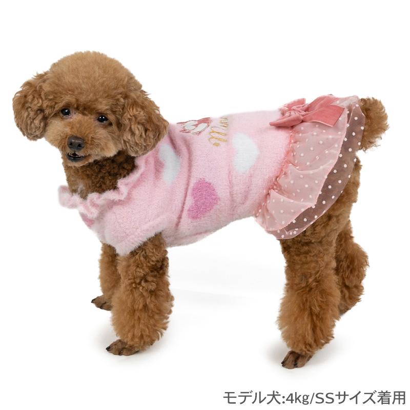 Disney（ディズニー） ミニー 犬 服 秋 ハート ニット 遠赤外線 小型犬