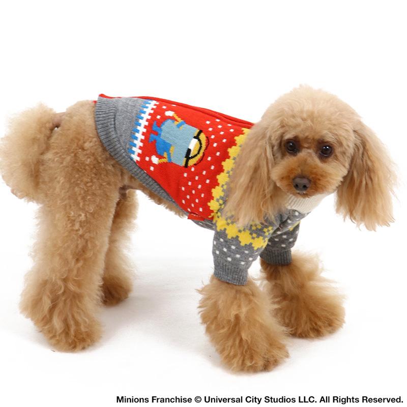 セール 犬 服 冬用 ペットパラダイス ミニオン 背開き カウチン ニット 小型犬 超小型犬 小型犬 返品不可 ペットパラダイス 通販 Paypayモール