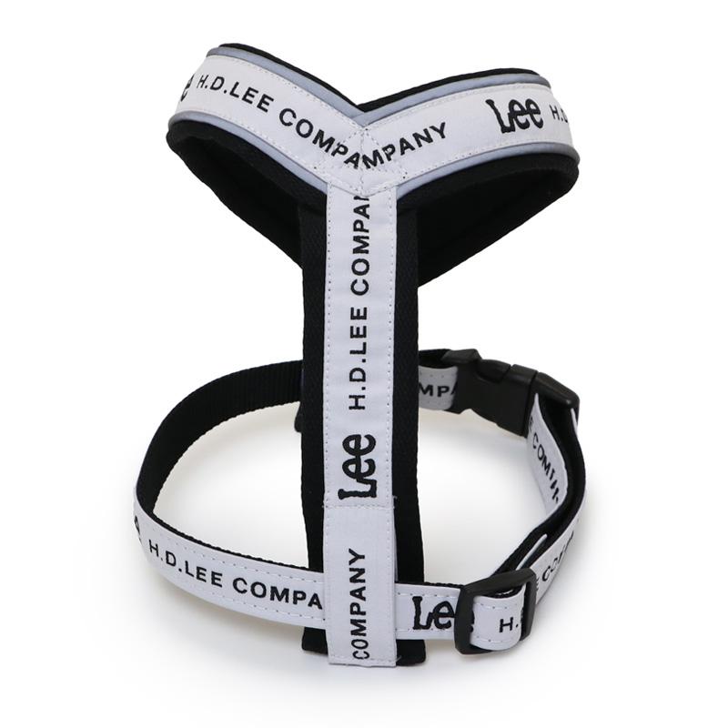 Lee（リー） 犬 ハーネス ホワイト ロゴ アクティブハーネス 反射 小型
