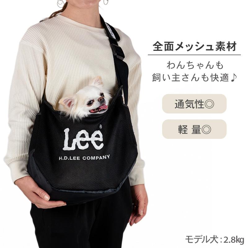 Lee（リー） 犬 キャリーバッグ ロゴ メッシュ スリング 超小型犬