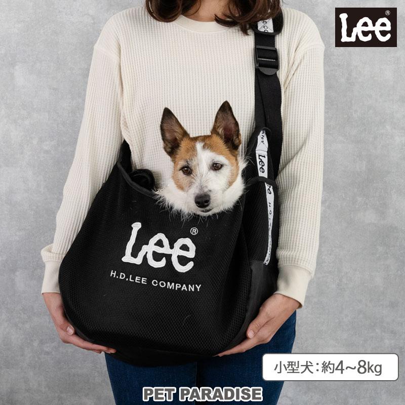 Lee（リー） 犬 キャリーバッグ ロゴ メッシュ スリング 小型犬
