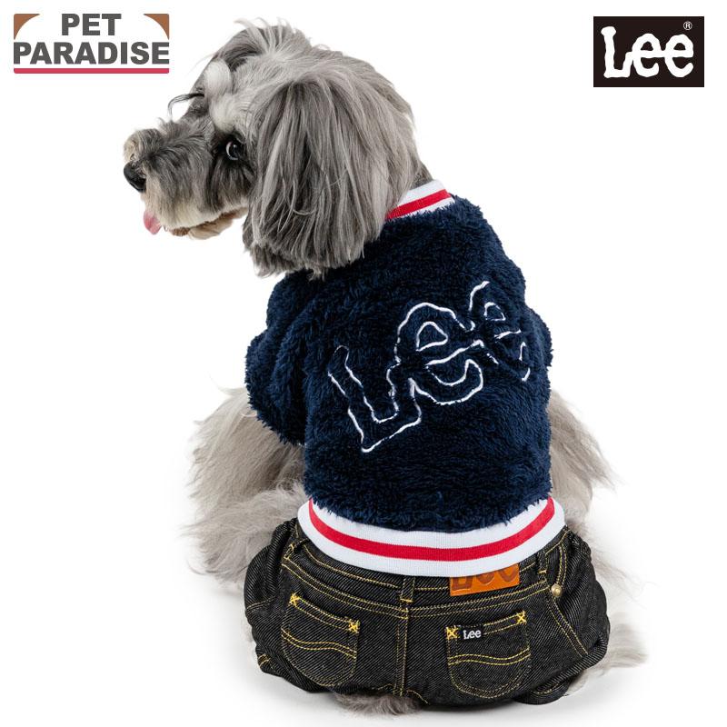 Lee（リー） 犬 服 冬 ボア リブ パンツつなぎ 小型犬 | ロゴ ブランド