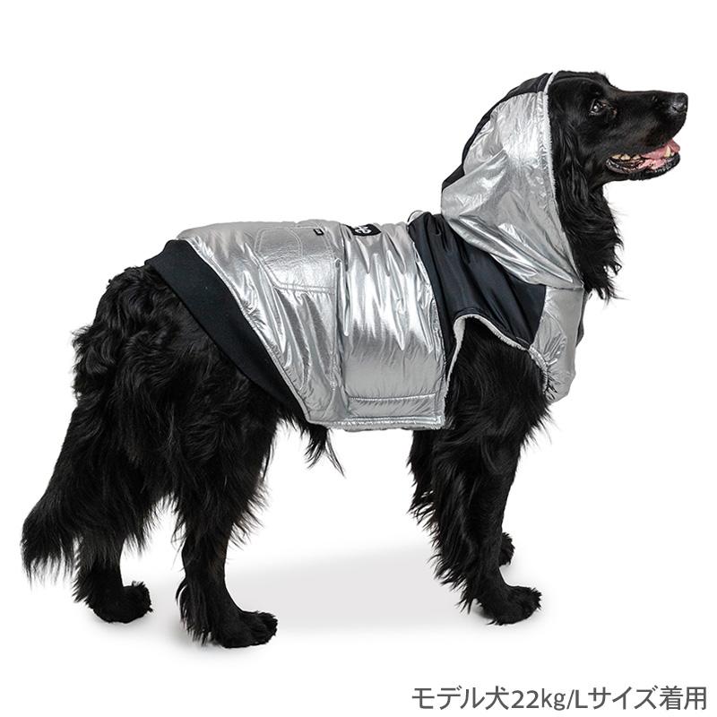 Lee（リー） 犬 服 冬 フード付 綿入り ベスト 中型犬 大型犬