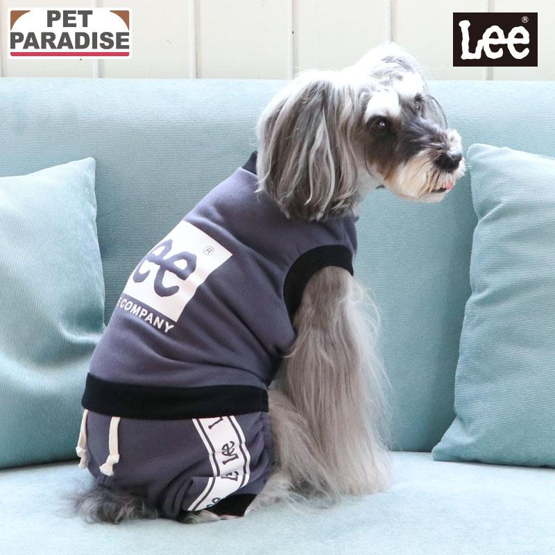 Lee（リー） 犬 服 春 ボックスロゴ ロンパース 小型犬 | 袖なし