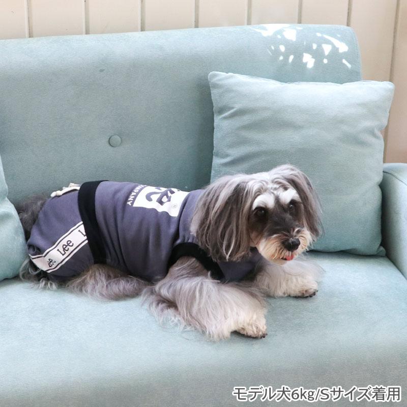 Lee（リー） 犬 服 春 ボックスロゴ ロンパース 小型犬 | 袖なし