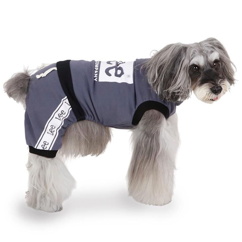 Lee（リー） 犬 服 春 ボックスロゴ ロンパース 小型犬 | 袖なし